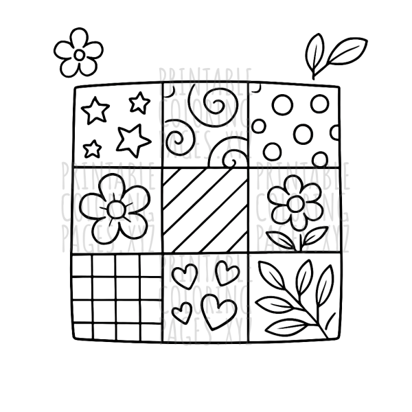 Cozy Patchwork Quilting Squares Adventure