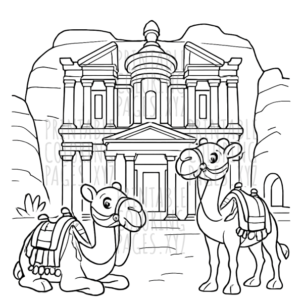 Journey Through Petra Ruins with Camels