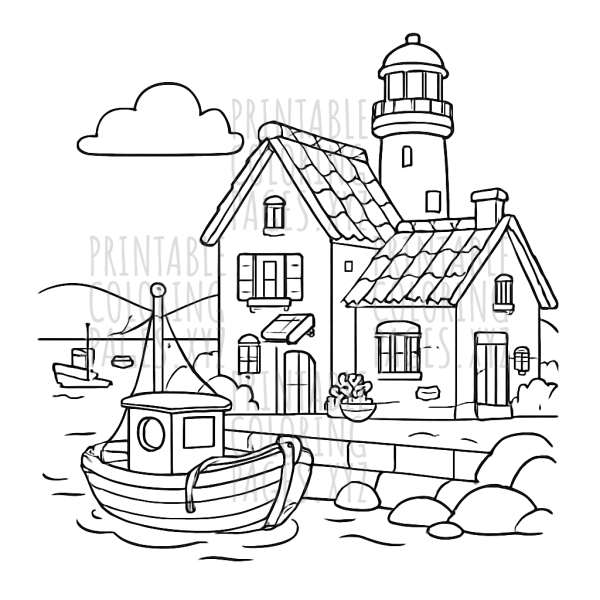 Serene Coastal Village Adventure