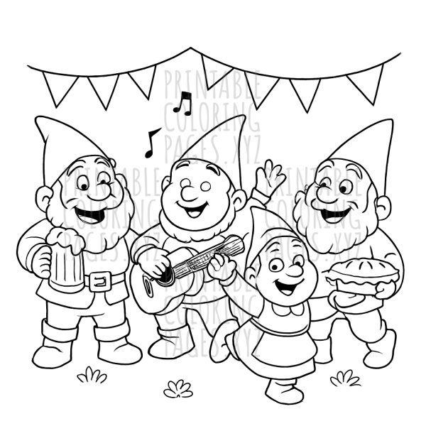 Playful Garden Gnomes Celebration