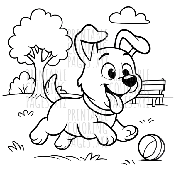 Joyful Scenes at the Playful Puppy Park