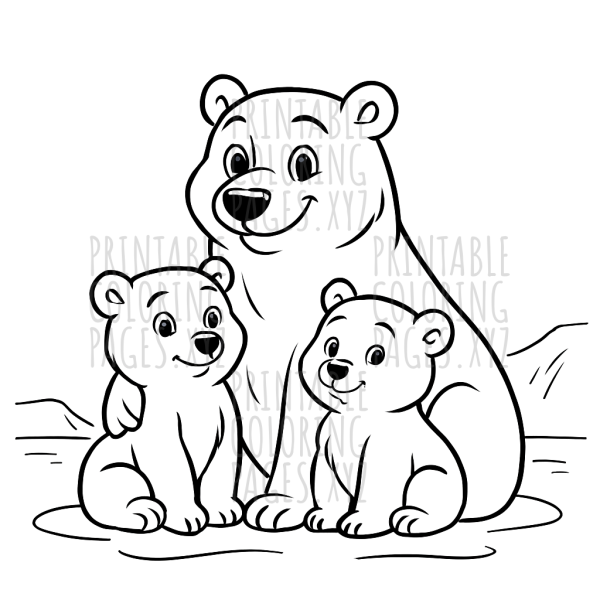 Cozy Moments with the Polar Bear Family