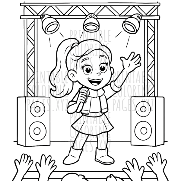 Sing and Shine on the Pop Star Concert Stage