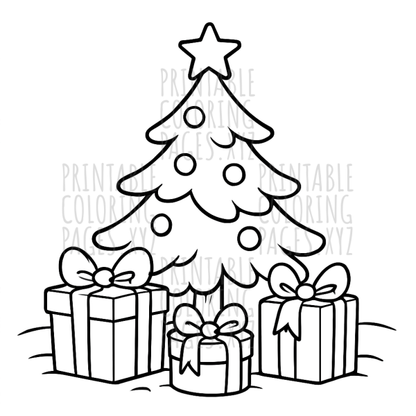 Festive Presents Under the Christmas Tree