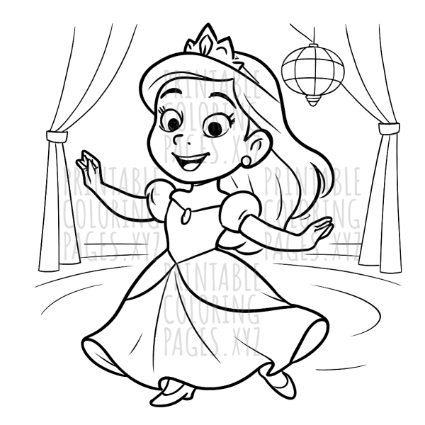 Enchanted Princess Dancing at the Ball