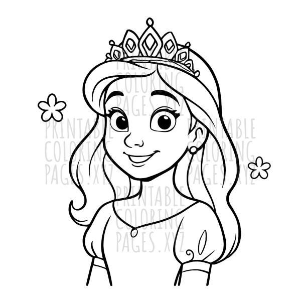 Princess with Jeweled Tiara Magic