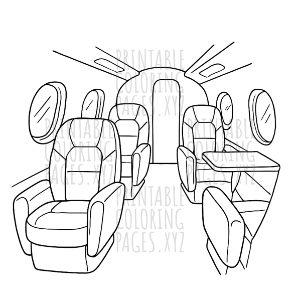 Luxury Private Jet Interior Adventure
