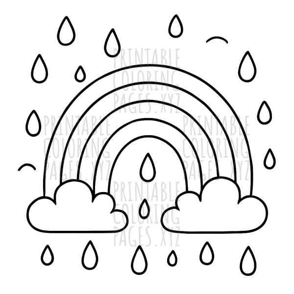Colorful Rainbows and Raindrops Adventure