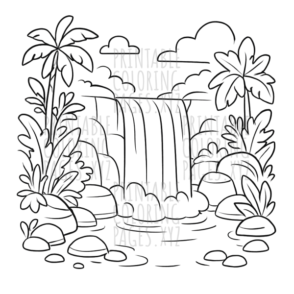 Serene Rainforest Waterfall Adventure