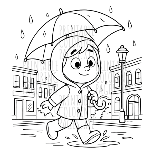Cozy Rainy City Street Adventure