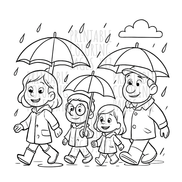 Joyful Rainy Day Umbrella Parade Adventure
