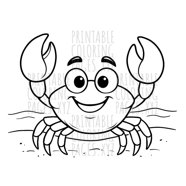 Sunny Red Crab on a Sandy Beach Adventure