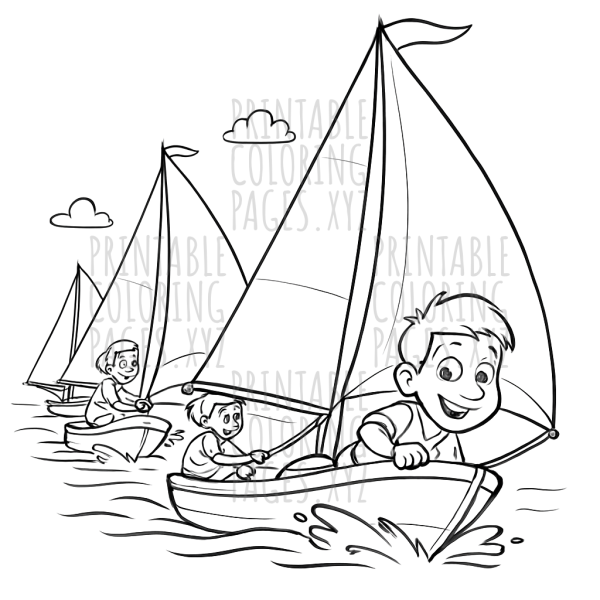 Thrilling Regatta Sailboat Racing Adventure