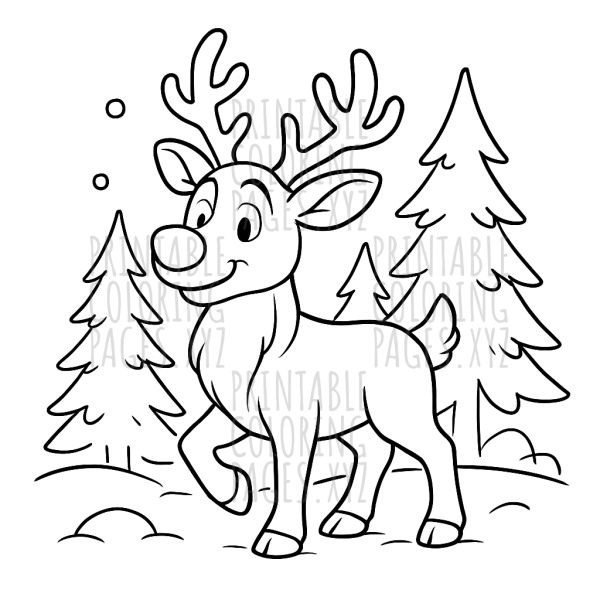 Winter Wonderland with Reindeer