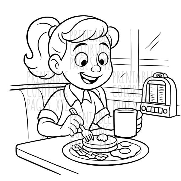 Step Back in Time: Retro Diner Breakfast Fun