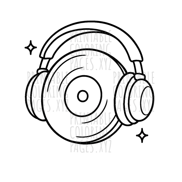Vintage Vibes: Retro Headphones and Vinyl Record Fun