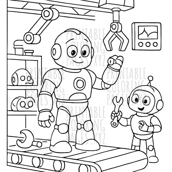 Robots in Action: Assembly Factory Adventure