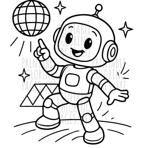 Groovy Robot Disco Dance Party