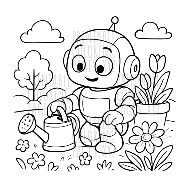 Blooming Robot Garden Adventure