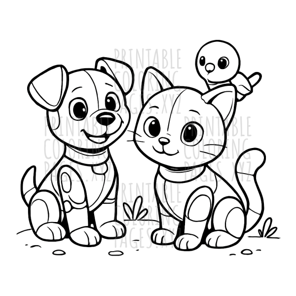 Futuristic Robotic Animal Friends Adventure