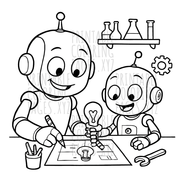Inventive Robots at Work in the Lab