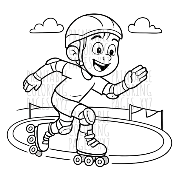 Speedy Roller-Skate Race Track Adventure