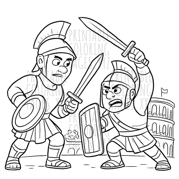 Epic Roman Colosseum Fight Scene