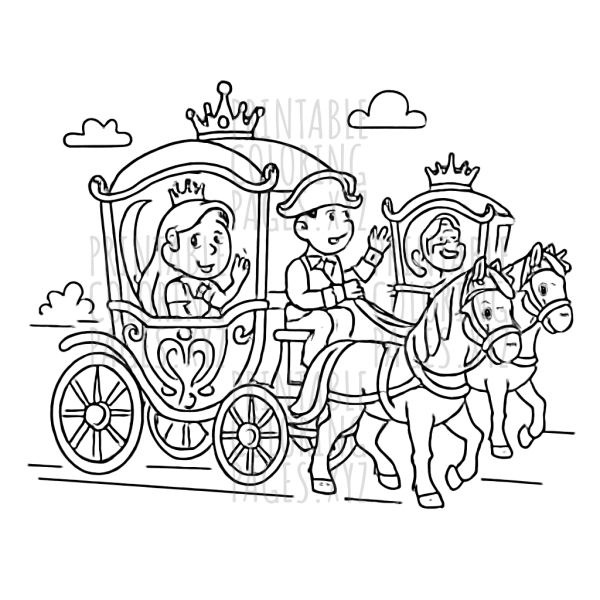 Majestic Royal Carriages Parade Coloring Adventure