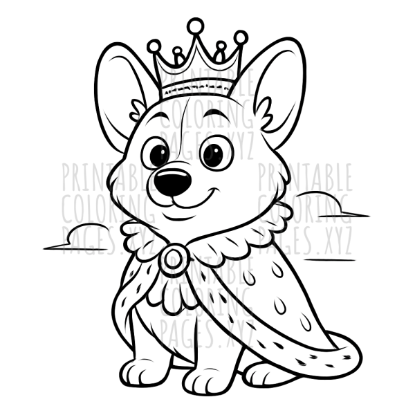 Regal Corgi Companions: Charming Royal Pet Portraits