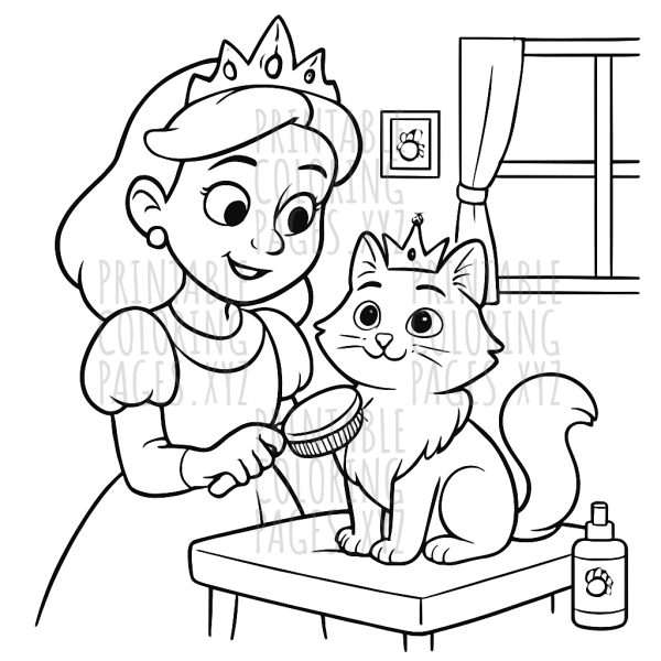 Pampered Royal Pets: Grooming Day Fun