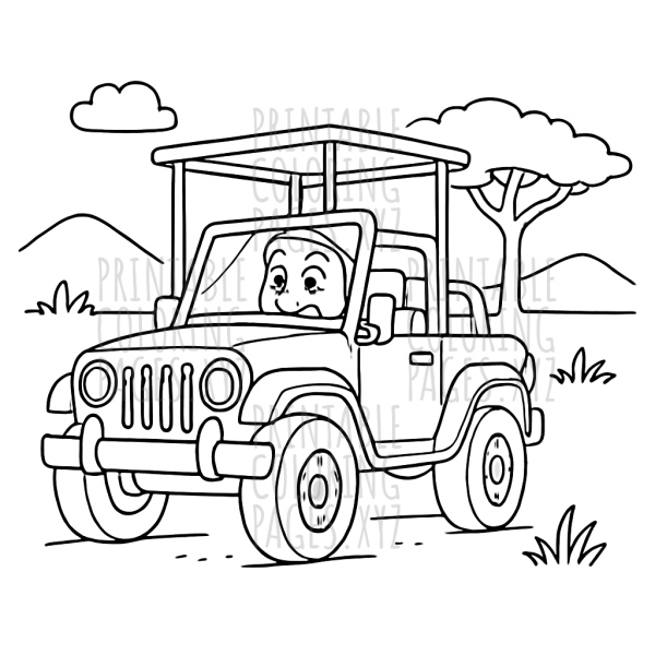 Safari Jeep Adventure in the Savannah