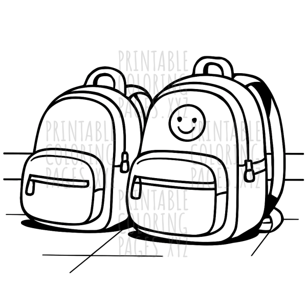 Colorful School Backpack Spot