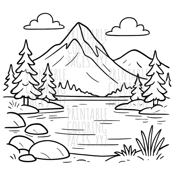 Tranquil Mountain Lake Escape