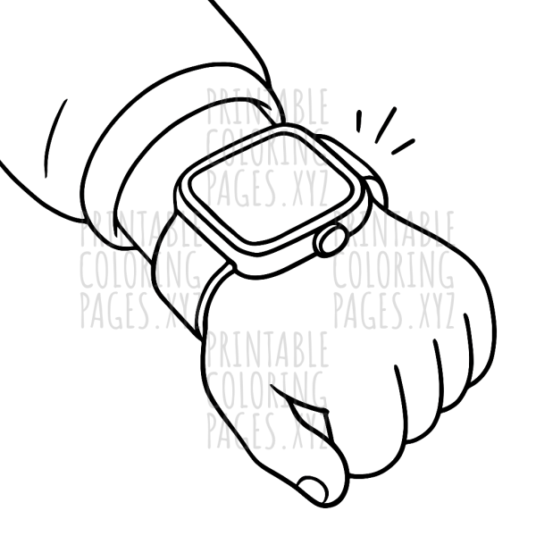 Wristwatch Wonders: Coloring Fun with Smartwatches