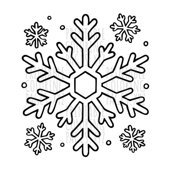 Delicate Snowflake Patterns for Creative Coloring