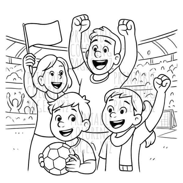 Exciting Soccer Stadium Crowd Scene