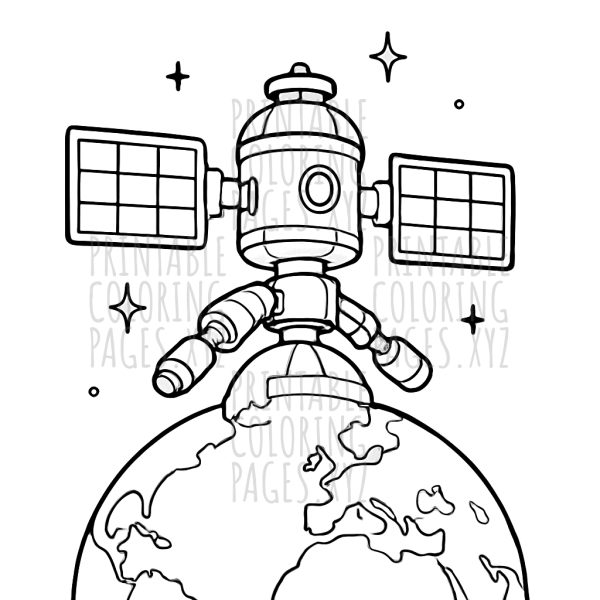 Orbit Adventure: Space Station in Earth’s Sky