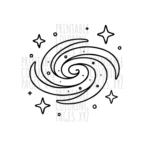 Mystical Spiral Galaxy Among Twinkling Stars