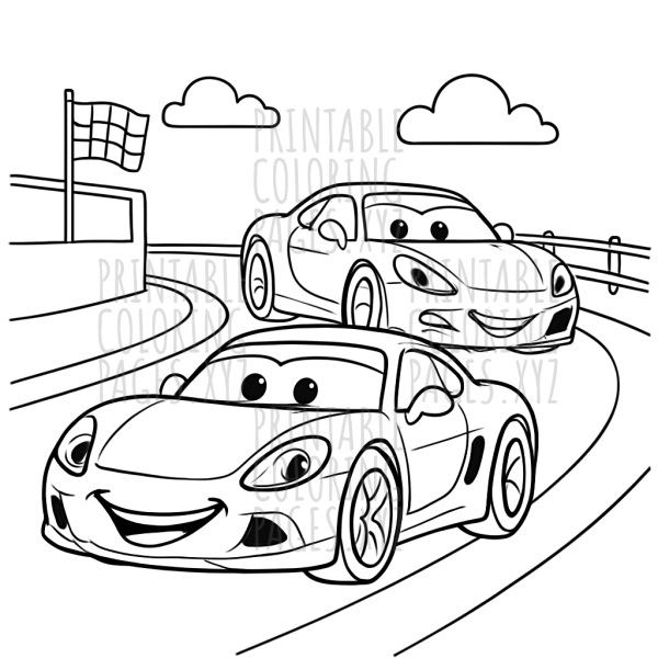 High-Speed Sports Cars Racing Circuit Adventure