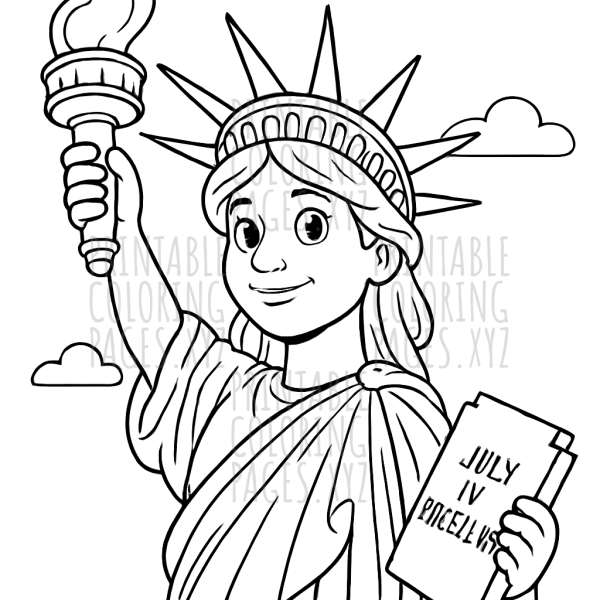 Majestic Close-Up of the Statue of Liberty