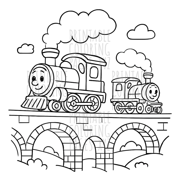 Steam Trains Crossing Majestic Bridges