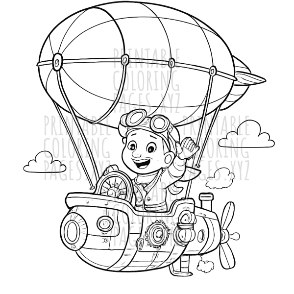 Steampunk Airship Adventure: A Journey Through Imaginative Skies