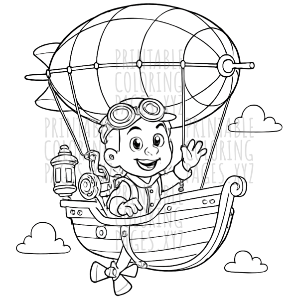Steampunk Airship Adventure: A Journey Through Clouds and Gears