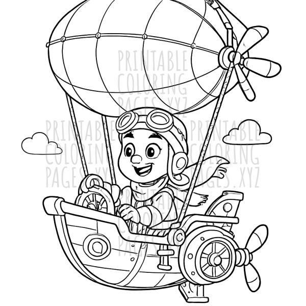 Steampunk Airship Adventure: Fly into Imagination