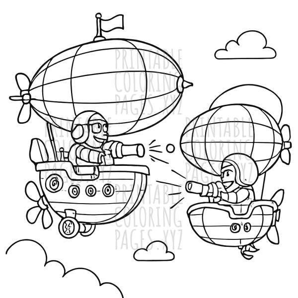 Epic Steampunk Airship Battle Adventure