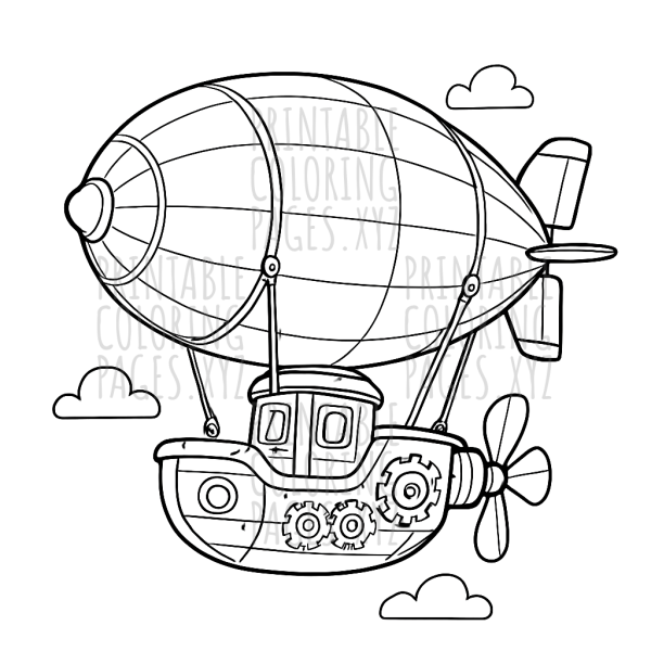 Soar Above in a Majestic Steampunk Airship