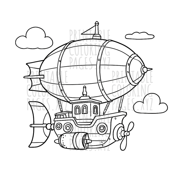 Soaring Steampunk Airship Adventure