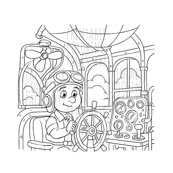 Intriguing Steampunk Airship Interior Adventure