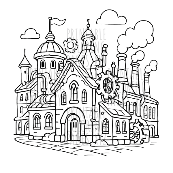 Victorian Steampunk Cityscape Adventure