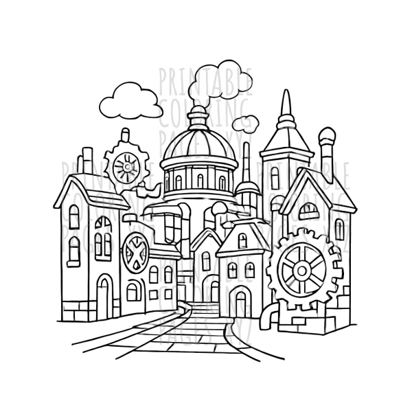 Steampunk Cityscape Adventure